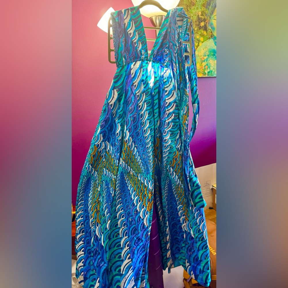 Vibrant One-Size Ankara Print Maxi Dresses - Bohemian Chic